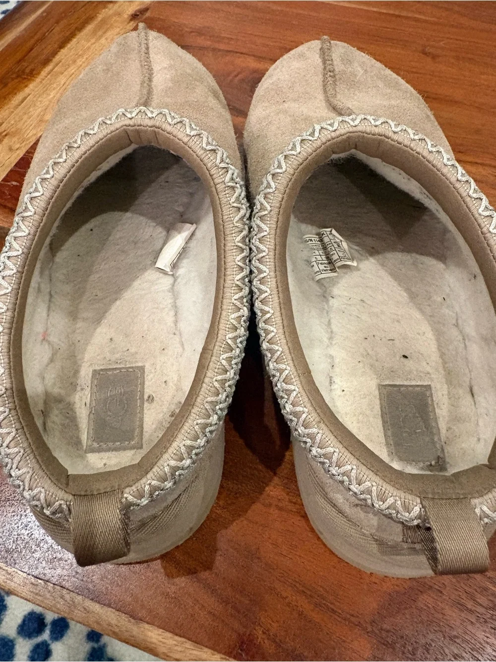 UGG Slip-On Suede Shearling Mule - Beige